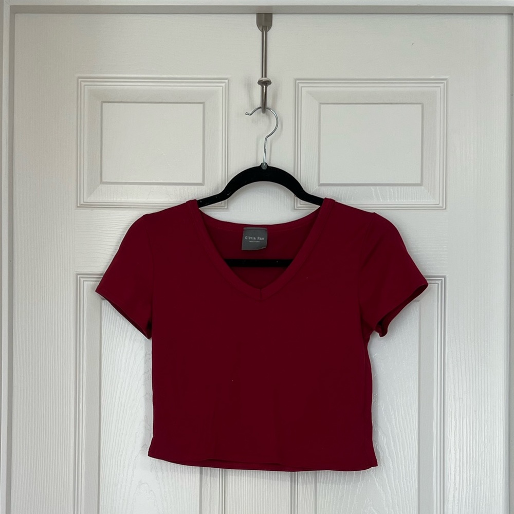 Red Crop Top
